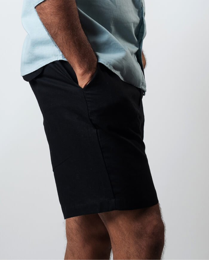 Legacy Linen Short – Black