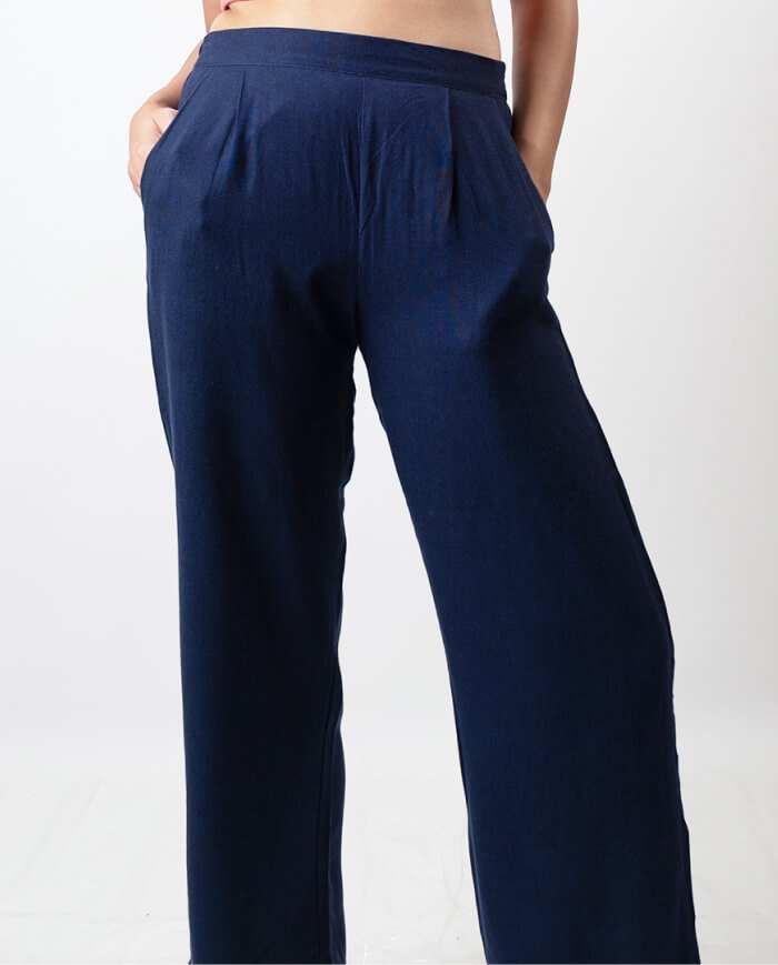 The Batiste Linen Pant – Navy Blue