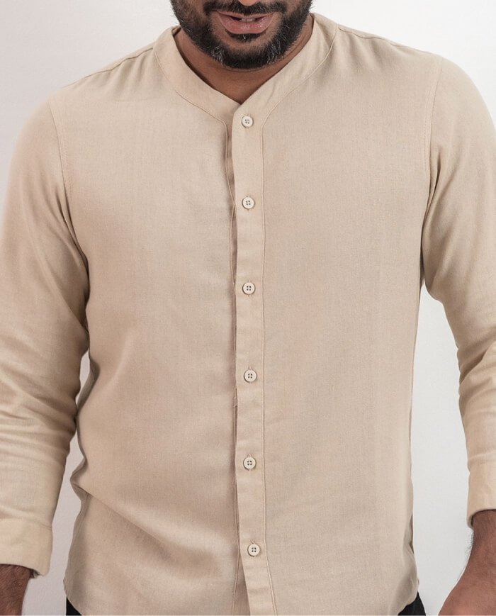 The Epoch Linen Long Sleeve Shirt – Beige